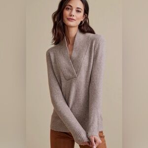 Soft Surroundings taupe sweater EUC size XL